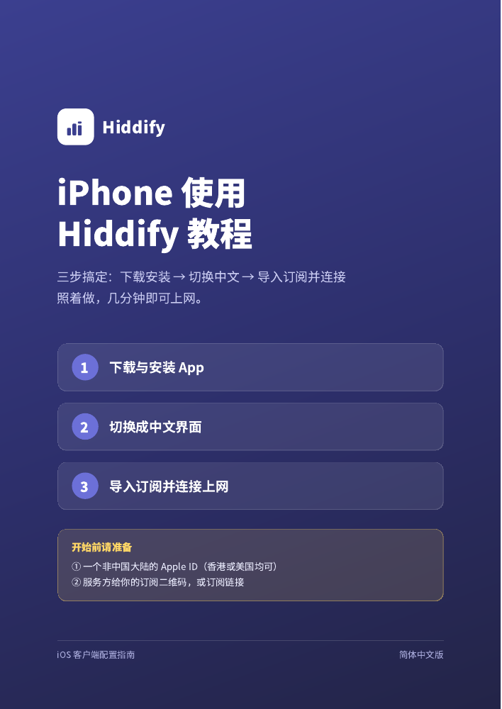 Hiddify — iPhone / iPad guide